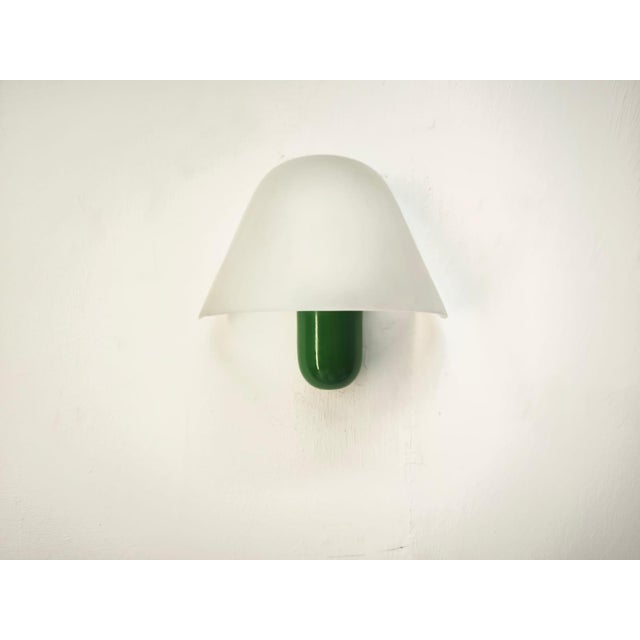 Metal Green Wall Light from VeArt, 1980s For Sale - Image 7 of 10