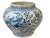 Ceramic Vintage Ming Style Chinoiserie Blue and White Vase./Cachepot 11" H For Sale - Image 7 of 8