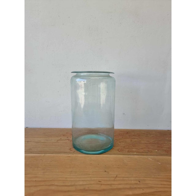 Vintage glass bottles and vases. Original condition. Minor signs of wear. Interesting, unique shape. Beautiful blue glass....