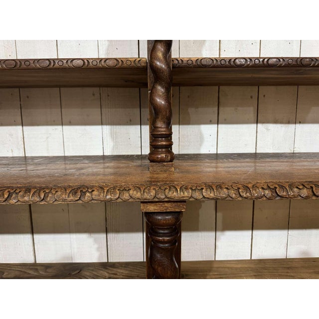 Early 20th Century Oak and Fir Wood-Paneled Bookcase For Sale - Image 10 of 18
