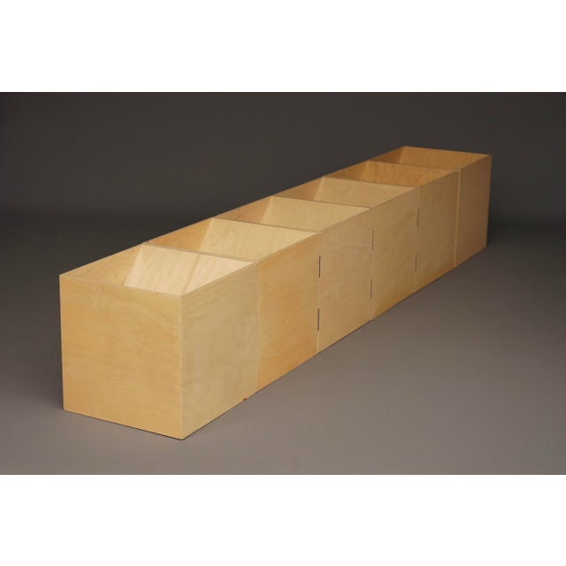 Transformable Cube Sculpture. 1980s, Plywood For Sale - Image 9 of 13