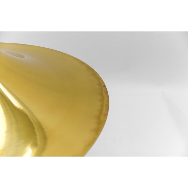 Large Gold Semi Pendant Lamp by Claus Bonderup & Torsten Thorup for Fog & Mørup, 1970s For Sale - Image 11 of 14