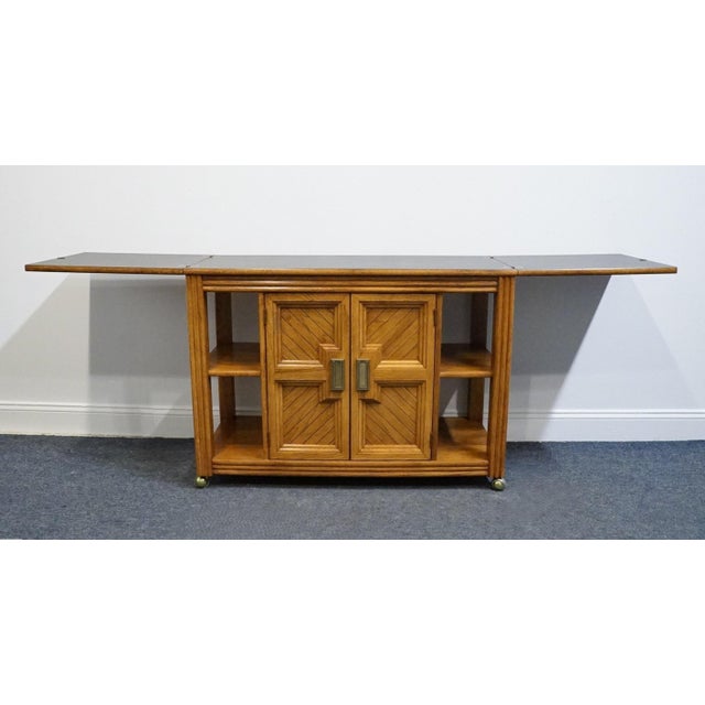 Thomasville Furniture Sundance Collection Contemporary Mediterranean 84" Flip-Top Server Buffet 42821-510 For Sale - Image 13 of 16