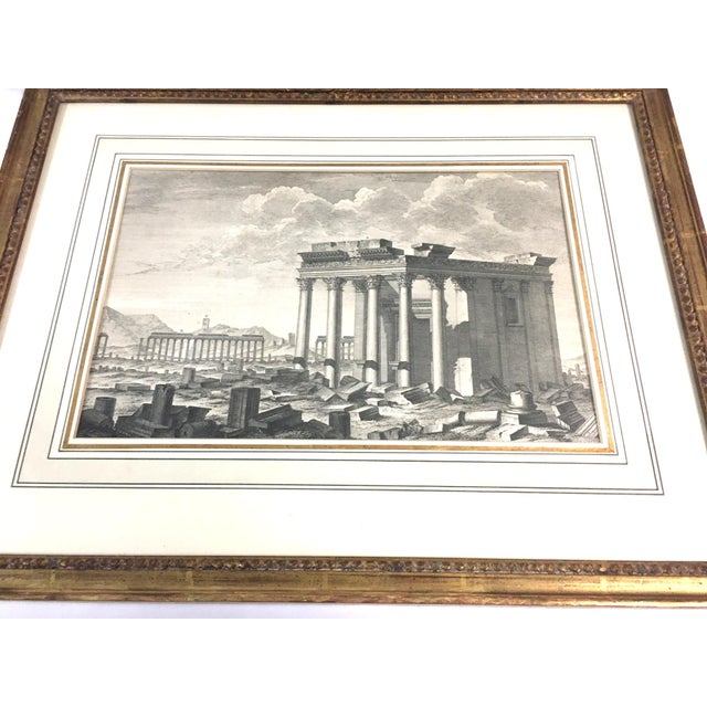 Set of Three Framed Neo-Classic Etchings the Ruins of Palmyra Robert Wood 1753 For Sale - Image 9 of 11