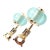 Contemporary Vintage Marina B Yellow Gold Pneu Crystal Earrings, A Pair For Sale - Image 3 of 14