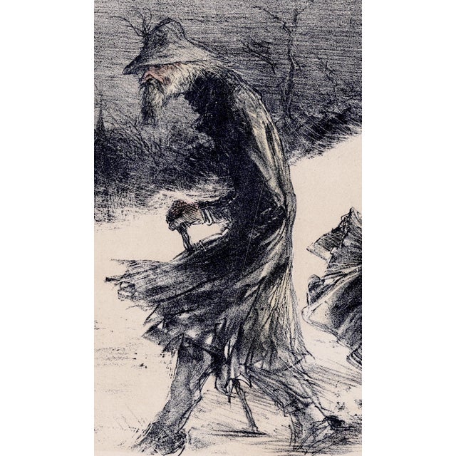 Charles Lucien Léandre, Noel, 1897, Lithograph on Paper For Sale - Image 4 of 10