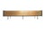 A sleek hand made cantilever sideboard made by Ebony Gallery Cape Town of Franschhoek, South Africa. The richly grained...