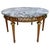 Brown 20th Century French Louis XVI Style Bronze, Round Marble & Oak Table For Sale - Image 8 of 18