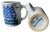 A delightful pair of hand-painted stoneware mugs from Hadley Pottery, signed M.A. Hadley and featuring a charming nautical...