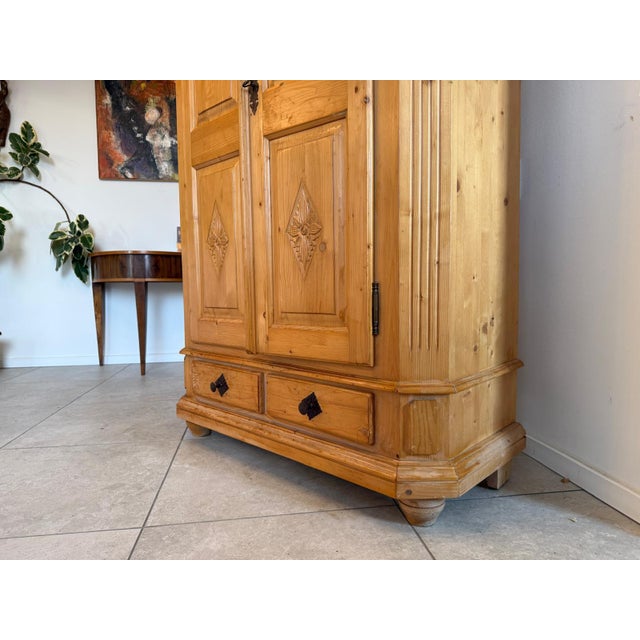 Baroque Style Farmhouse Wardrobe, 1980s For Sale - Image 13 of 17