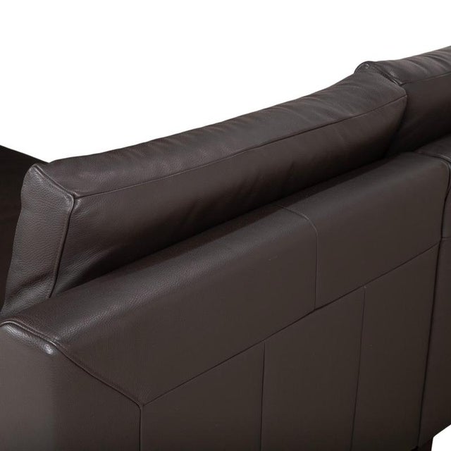 Animal Skin Flex Plus Leather Corner Brown Sofa by Ewald Schillig For Sale - Image 7 of 16