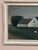 Mid-Century Modern Svend O. Frederiksen, Houses and Trees, 1950s, Oil on Panel, Framed For Sale - Image 3 of 18
