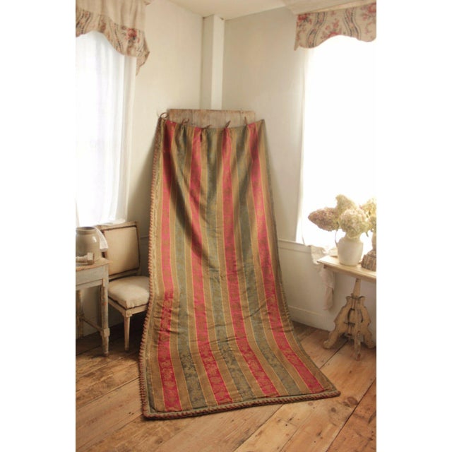 Curtain Arts Crafts Heraldic Gothic Revival Style 1880 French