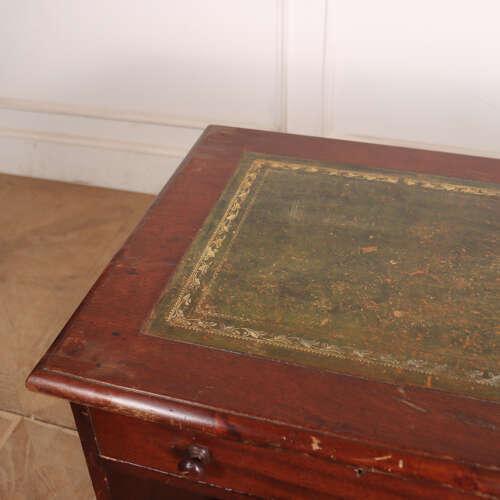 Wood English Children's Desk in Mahogany For Sale - Image 7 of 9