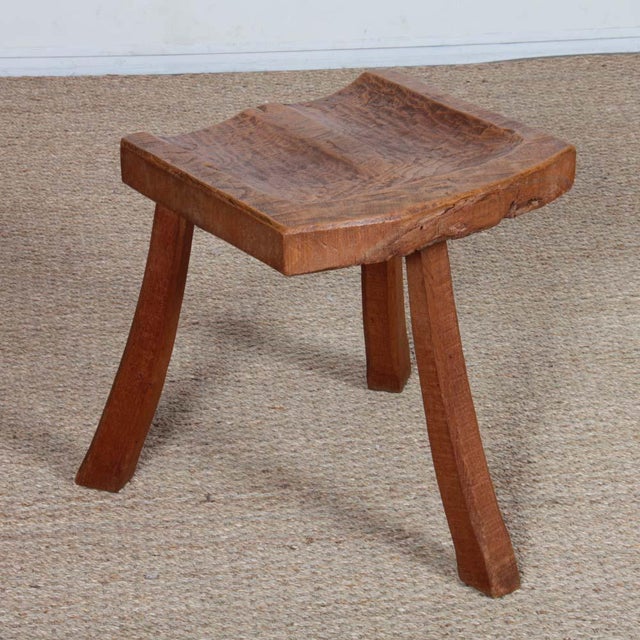 1960s Tripod Stool in the style of the Ateliers De Marolles, 1960 For Sale - Image 5 of 7