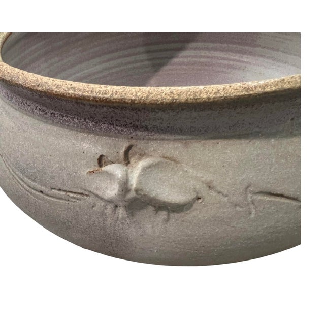 Ceramic Vintage Mid Century Modern Pottery Lidded Casserole Bowl Ceramic Studio Pottery For Sale - Image 7 of 12