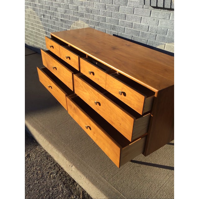 Mid-Century Modern Mid-Century 1950s Walnut Drexel Declaration Dresser For Sale - Image 3 of 12