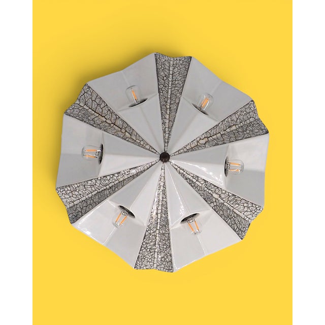 Ceramic Vintage Ceramic Wall Lamp, 1970s For Sale - Image 7 of 15