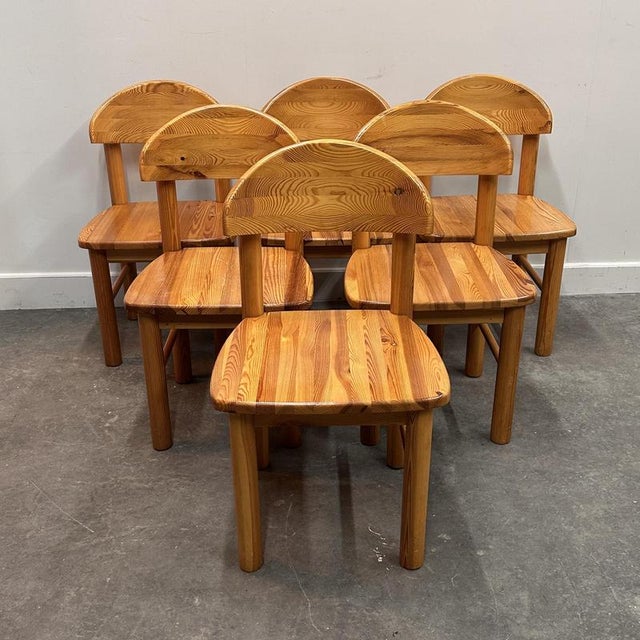 Contemporary Pine Dining Chairs by Rainer Daumiller, Denmark, 1970s, Set of 6 For Sale - Image 3 of 14