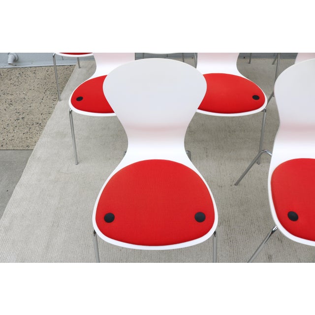 Modern Ross Lovegrove for Knoll Sprite Armless Stacking Dining Chairs, Set of 12 For Sale - Image 13 of 18