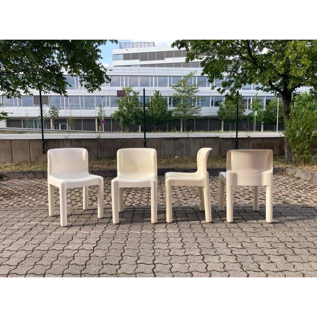 Mid-Century Modern Model 4875 Dining Chair by Carlo Bartoli for Kartell, 1980, Set of 4 For Sale - Image 3 of 18