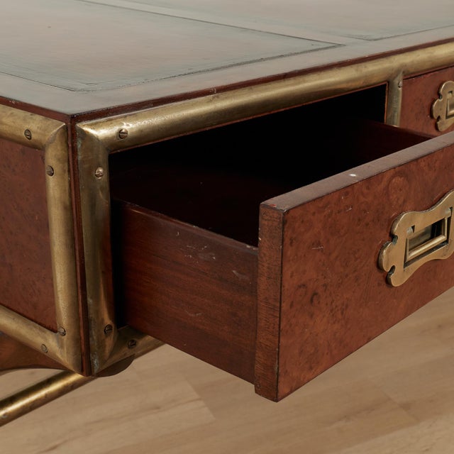 Vintage Leather Top Desk From the Hemmingway Collection by Thomasville For Sale - Image 13 of 18