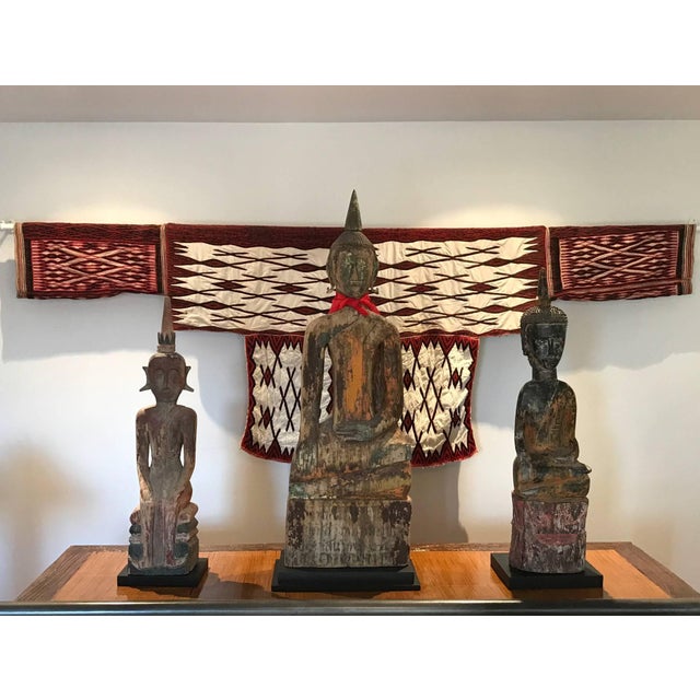 Tribal Three Village Buddha Statues from Laos For Sale - Image 3 of 10