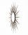 Silver French Mid-Century Modern Hand-Hammered Metal Sunburst Mirror, Circa 1960 For Sale - Image 8 of 9