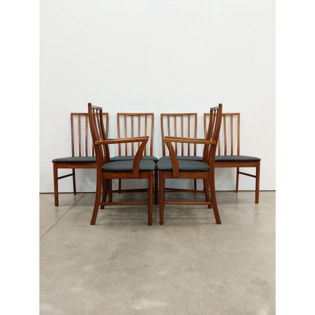 Mid-Century Modern Set of 6 Vintage McIntosh Mid Century Modern Dining Chairs For Sale - Image 3 of 11