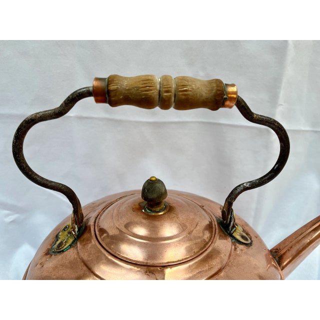 Early 20th Century Early 1900s Copper Tea Kettle For Sale - Image 5 of 10