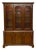 Vintage Henredon Traditional American Walnut China Display Cabinet For Sale