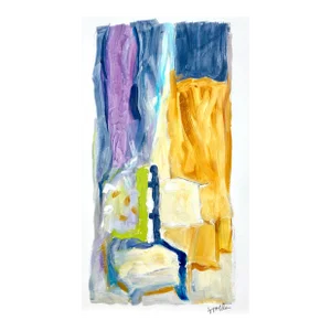 "Home" Contemporary Abstract Color Field Oil Painting