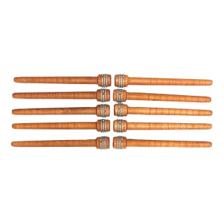 Spools, Thread Bobbins Set of 10 For Sale
