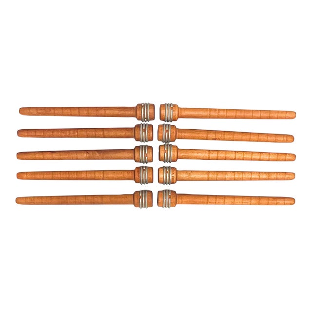 Spools, Thread Bobbins Set of 10 For Sale