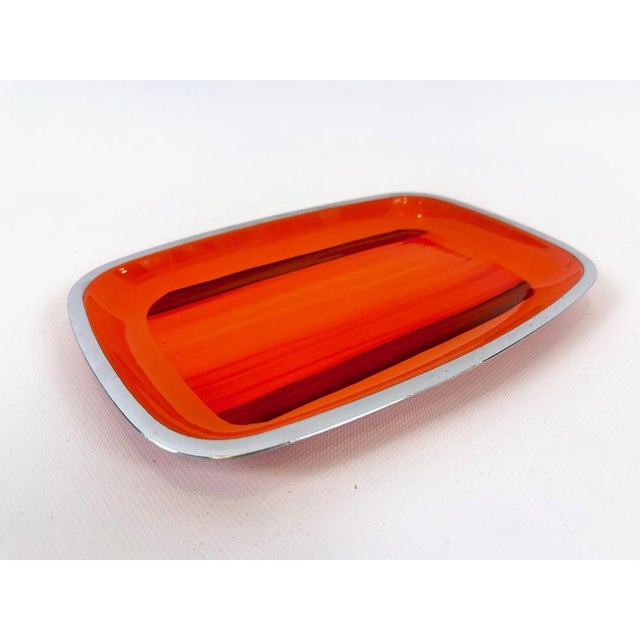 Mid-Century Modern Vintage Enamelled Serving Plate from Silit Design, 1970s For Sale - Image 3 of 7