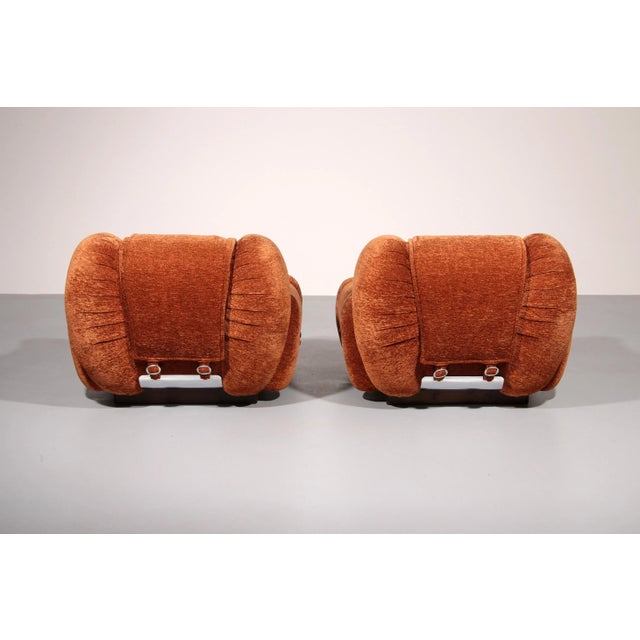 Copper Lounge Chairs in the style from Adriano Piazzesi Italy, 1970, Set of 2 For Sale - Image 8 of 13