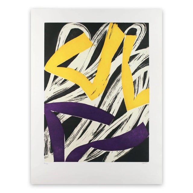 Contemporary Abstract Aquatinte on Paper Print "17m5g-2017" by Alain Clément For Sale