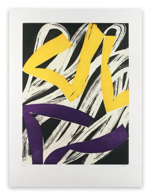 Contemporary Abstract Aquatinte on Paper Print "17m5g-2017" by Alain Clément