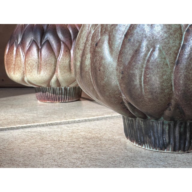 Porcelain Artichoke Art Vases by Ljubisa Misic for Goebel, West Germany, 1985, Set of 2 For Sale - Image 13 of 18