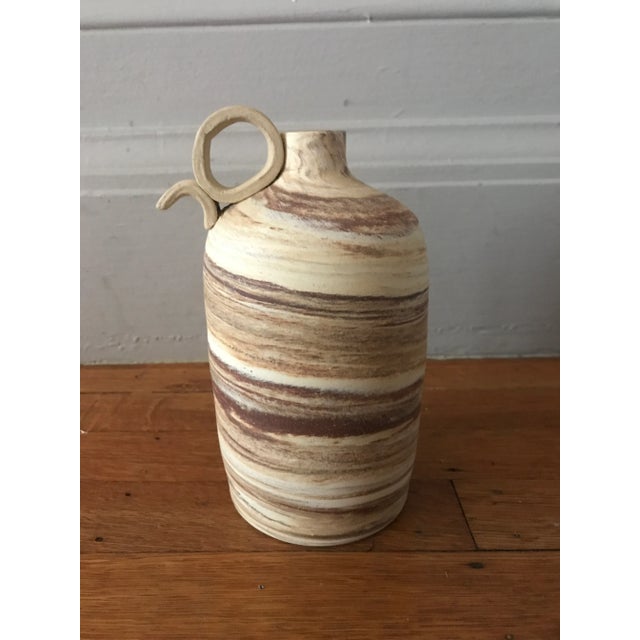 Ceramic Vintage Textured Ceramic Vessel For Sale - Image 7 of 7