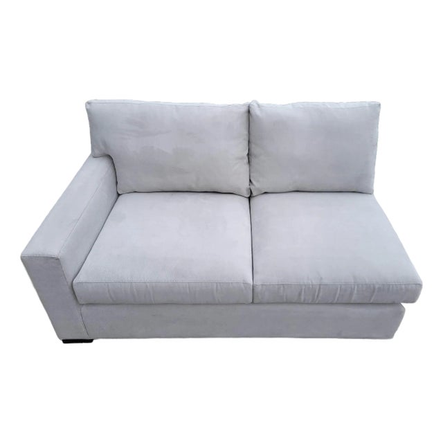 Axis Left-Arm Loveseat Sectional Piece by Crate & Barrel For Sale