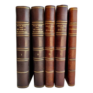1970s Vintage Leatherback Books - Set of 5 For Sale