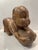 Early 19th Century Antique Chinese Opium Pillow (Wooden Statue of Baby Buddha), Imperfect Wood For Sale - Image 5 of 12