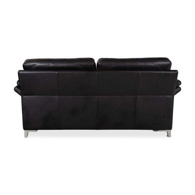 Model 3300 3-Seater Sofa in Black Leather from Rolf Benz For Sale - Image 10 of 12