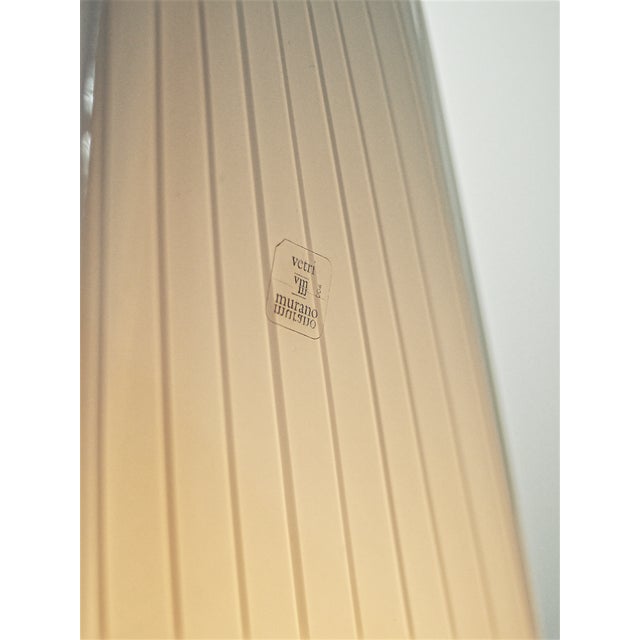 Vetri Murano Striped Pyramidal Lamp by Lino Tagliapietra for Effetre International, Italy, 1970s For Sale - Image 4 of 10