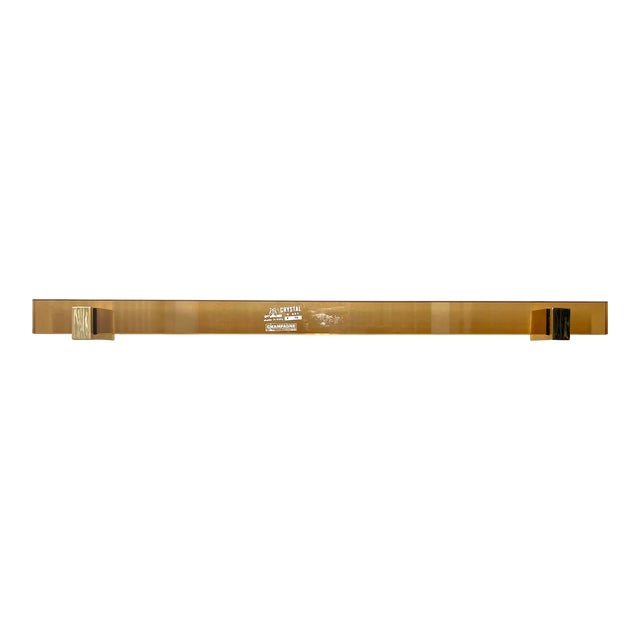 Fontana Arte Art Glass Towel Bar 18” For Sale