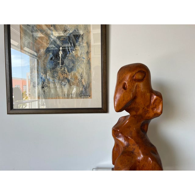 ビンテージ　70s wood sculpture オリーブ ビンテージ 70s wood sculpture オリーブ