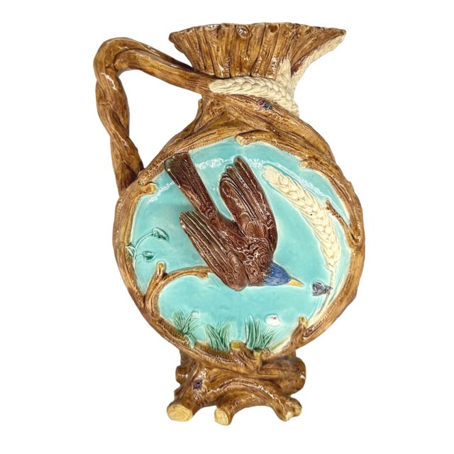 Joseph Holdcroft A Large Joseph Holdcroft Rustic Jug, Twigs and Branches With Birds, Ca. 1875 For Sale - Image 4 of 12