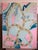 Large Contemporary Abstract Acrylic Painting – Pink, Teal & Circular Motif For Sale - Image 10 of 11