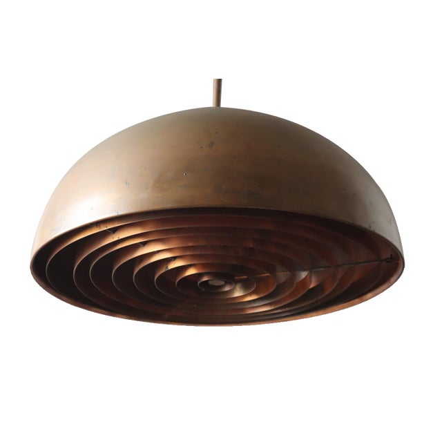 Hanging Lamp in Copper by Jo Hammerborg for Fog and Morup, 1960s For Sale